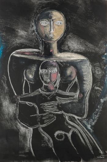 Mother and child by 
																			Mary Zarbano