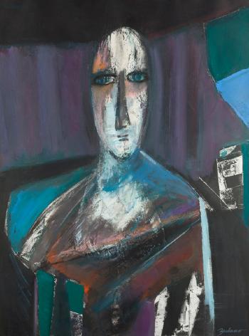 Abstract portrait of a man by 
																			Mary Zarbano