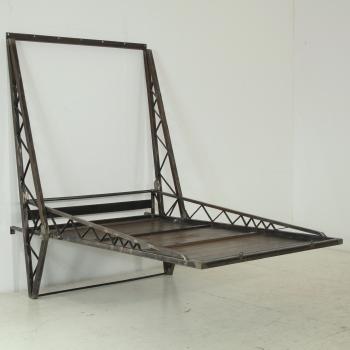 Fold-away double bed by 
																			Wolfgang Laubersheimer