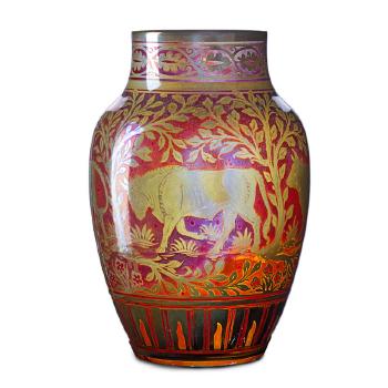 Royal Lancastrian vase by 
																			Richard Joyce