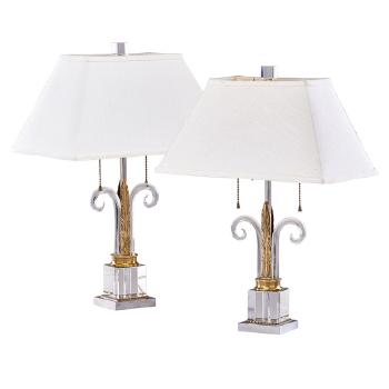 Table lamps by 
																	 Mutual Sunset Lamp Company