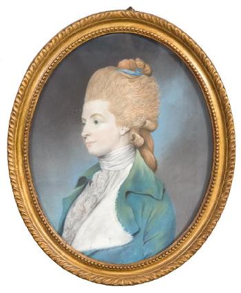 Portrait of a Lady in Green Coat by 
																	Lewis Vaslet