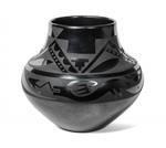 San Ildefonso Blackware Jar by 
																	Popovi Da