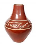 Santa Clara Redware Vase by 
																	Margaret Tafoya