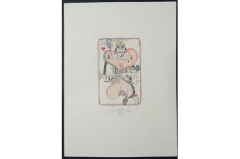 King of Hearts Playing Card by 
																			Yuri Nozdrin