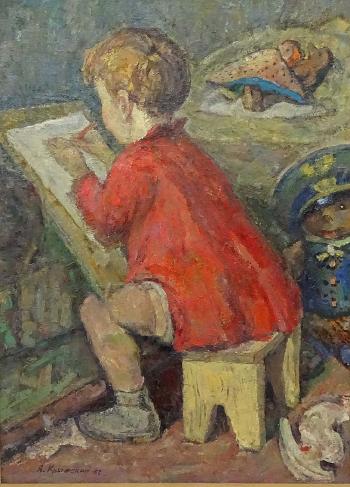 Young Painter by 
																			 Russian School