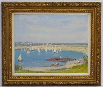 Bank Holiday, Trearddur Bay, Anglesey by 
																			Augustus William Enness