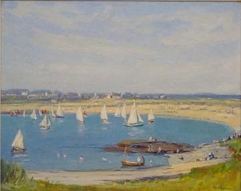 Bank Holiday, Trearddur Bay, Anglesey by 
																			Augustus William Enness
