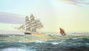 The Cutty Sark off the South Foreland by 
																	Martyn Mackrill