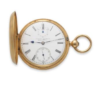 An 18K Gold Key Wind Full Hunter Pocket Watch by 
																	Charles Frodsham