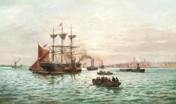 The Alice De Lacy Off Gravesend by 
																	Charles John de Lacy