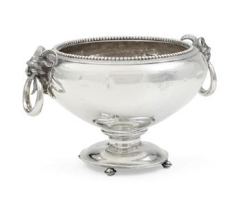An American silver round footed tureen by 
																	 W K Vanderslice and Co