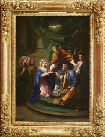 Le mariage de la Vierge by 
																	Victor Orsel
