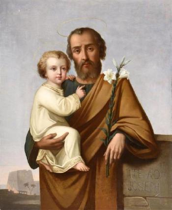 Saint-Joseph et l’Enfant Jésus by 
																	Gabriel Tyr