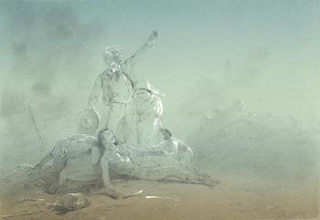 Death Scene From The Crimean War by 
																	Mihaly von Zichy