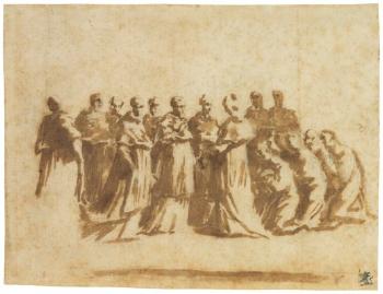 Study for the 'Centenary of the Jesuit Order' by 
																	Andrea Sacchi