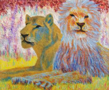 Zwei Löwen by 
																	Paul Camenisch
