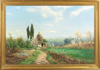 Spring in the Campagna by 
																			Ascan Lutteroth