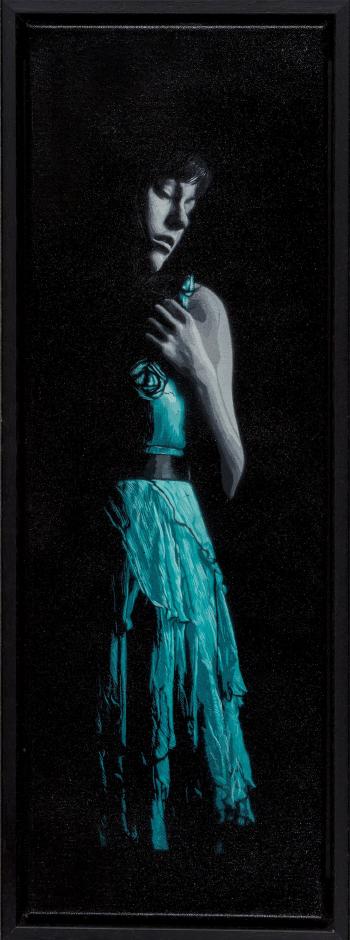 The girl in the dress (blue front) by 
																			 Snik