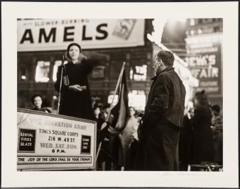 Times Square, New York (Salvation Army) by 
																			Lou Stoumen
