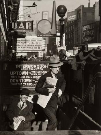 Going To Work, Times Square, New York by 
																			Lou Stoumen