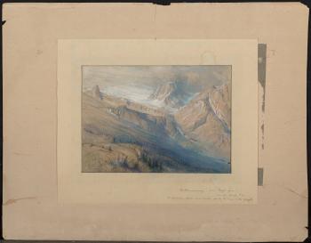 Autumn Fields at Newport and The Hermit Range from Rogers Pass, Canadian Pacific (two works) by 
																			Samuel Colman