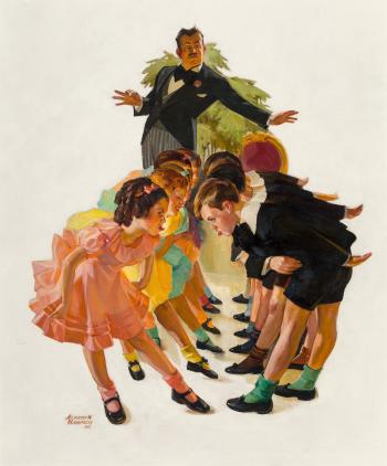 Cotillion, The Saturday Evening Post cover, May 23 1936 by 
																			Albert W Hampson