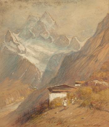 In the Himalayas by 
																			Samuel Colman