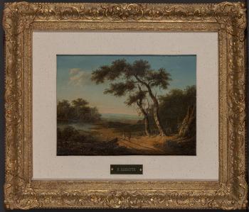 Figures on a Sunlit Country Road by 
																			Patrick Nasmyth