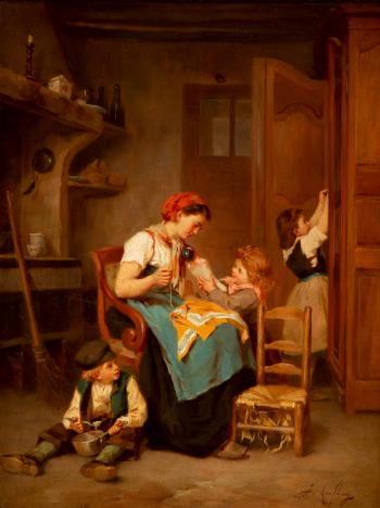 Mother's Loving Helpers by 
																			Joseph Aufray