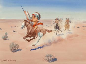 Cheyenne Warrior by 
																			Leonard Howard Reedy