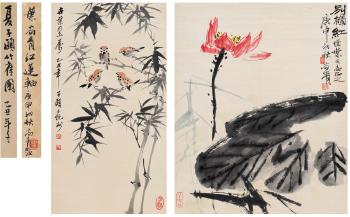 Lotus Sparrows by 
																	 Xia Ziyi