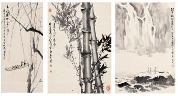 Landscape  Flower And Bird  Figure by 
																	 Fu Ershi