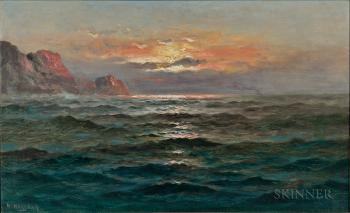 Coastal View at Sunset by 
																	Nels Hagerup