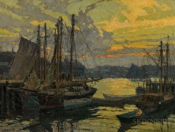 Harbor View at Sunset by 
																			Frederick John Mulhaupt