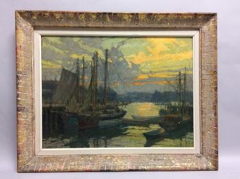 Harbor View at Sunset by 
																			Frederick John Mulhaupt