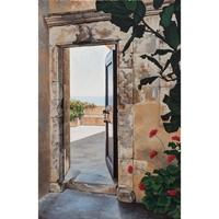 An Open Doorway In Greece by 
																	Robert Vanderhorst