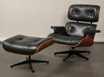 Lounge chair and ottoman by 
																	Jean Pierre Vitrac