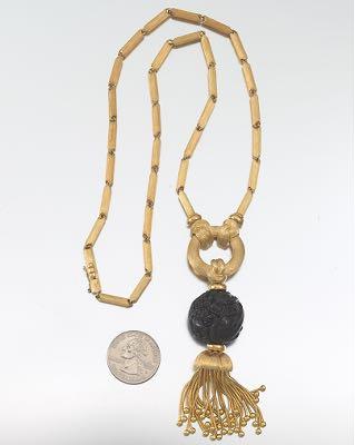 Tassel Necklace by 
																			Henry Dunay