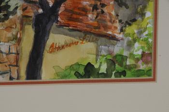 Rooftops, Cortona by 
																			Catherine Burns Liles