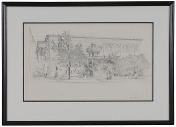 Two Wilmington North Carolina Scenes, Governor Dudley Mansion; and Thalian Hall by 
																			Caroline MacCauley