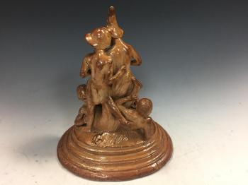 An Incredibly Rare  Possibly Unique Figural Group
 by 
																			George Tinworth