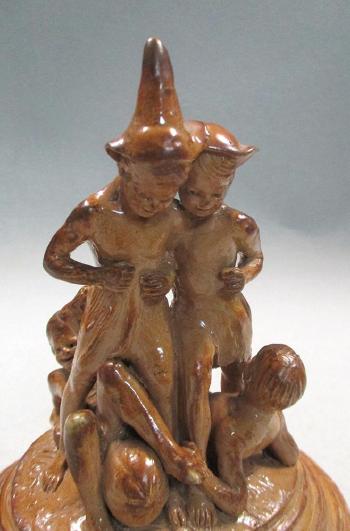 An Incredibly Rare  Possibly Unique Figural Group
 by 
																			George Tinworth