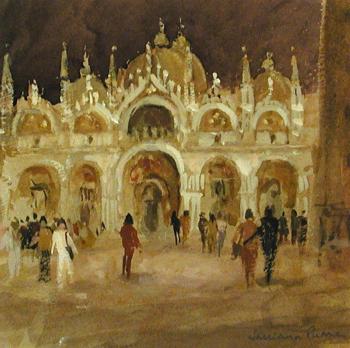 Evening In St Mark's Square, Venice  by 
																			Salliann Putman