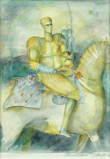 Knight On A Horse  by 
																			Elizabeth Taggart