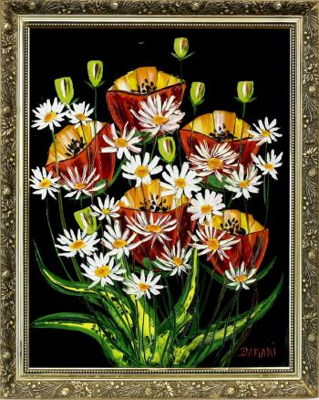 Poppies And Daises by 
																	John Damari