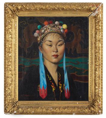 Asian Woman by 
																			Maxmilian Aurel Reinitz Rasko