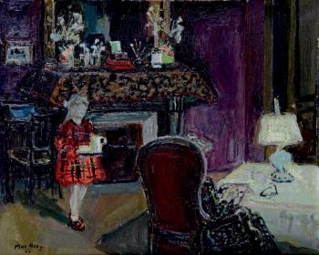 La fille de l'artiste chez sa grand-mère by 
																	Edouard Macavoy