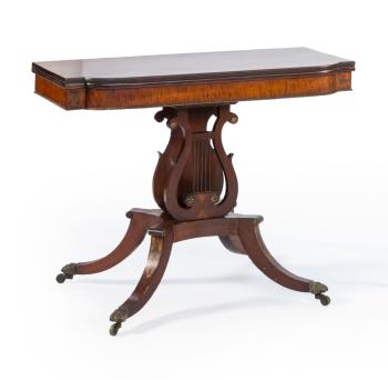 Federal Card Table by 
																	Charles Honore Lannuier