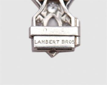 Platinum and Diamond Bracelet by 
																			 Lambert Bros Jewelers